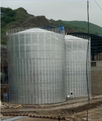 巫山粮食钢板仓的安装全过程不用热焊接